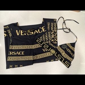 Versace Black and Gold 2 Piece